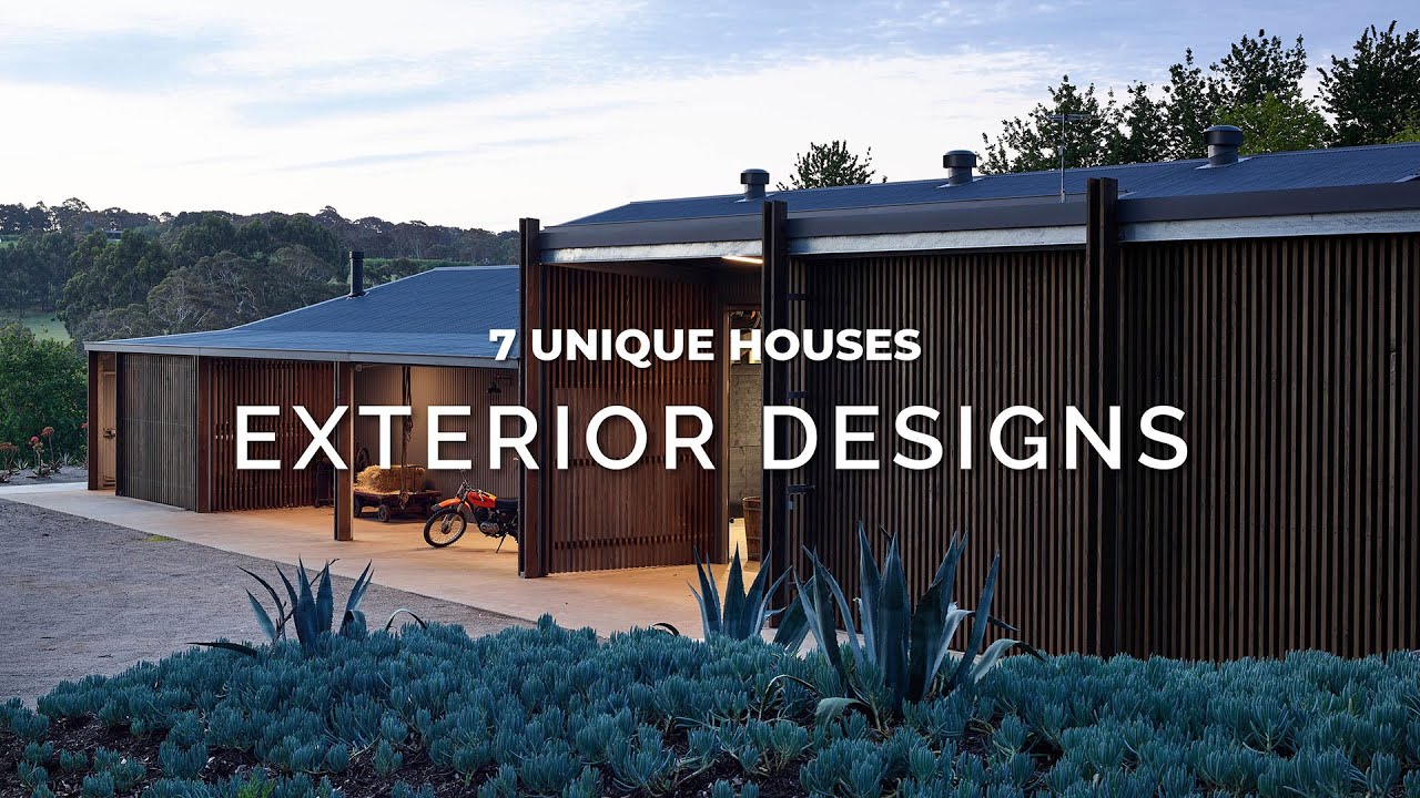 7 Unique Exterior House Designs! Inspiring Architecture Designer Homes & Luxury Locations