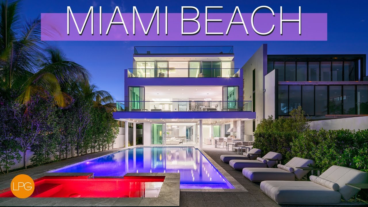 Inside This Modern Miami Beach Florida Beachfront Mansion