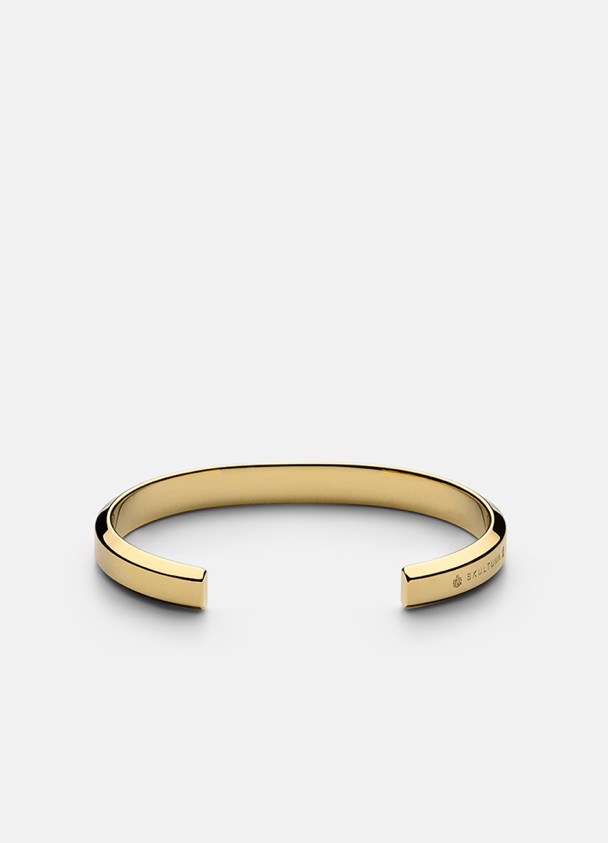 image  1 Skultuna Icon Cuff - Gold Plated bracelet