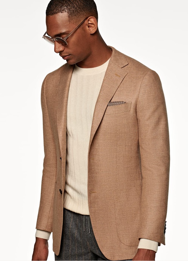 Suit supply light brown havana jacket